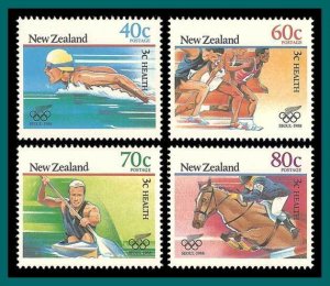 New Zealand 1988 Health Olympics, MNH #B130-B133,SG1475-SG1478