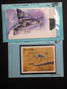 EDW1949SELL : NEVIS Very Fine, Mint NH collection of Birds & Animals. Cat $111.