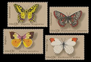 US 1712-1715 Butterfly 13c set (4 stamps) MNH 1977