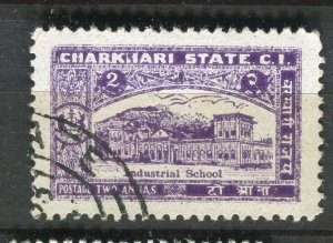 INDIA; CHARKHARI 1931 early local issue fine used 2a. value