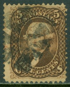 EDW1949SELL : USA 1863 Scott #76 Used. Fresh with nice perforations. Cat $120.00