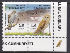 Northern Cyprus, Fauna, Birds, EUROPA MNH / 2019