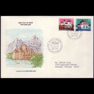 SWITZERLAND 1978 - FDC - B455-6 Castles