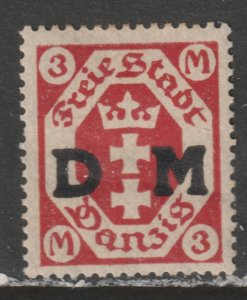 1921 Danzig - Sc O22 - MH VF - 1 single - Overprinted