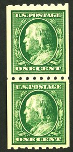 U.S. #390 MINT PAIR OG NH