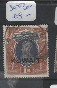 KUWAIT   (PP1501B)  ON INDIA KGVI  1R  SG 47   VFU