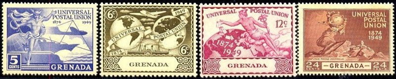 UPU, Universal Postal Union, 75th Anniv., Grenada SC#147-150 MNH set