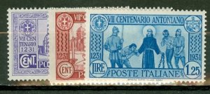 FD: Italy 258-64 mint CV $84.40; scan shows only a few