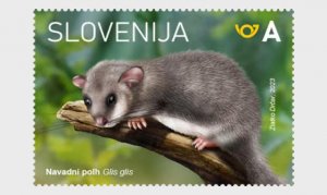 2023 Slovenia Dormouse (3) Fauna Issue (Scott NA) MNH