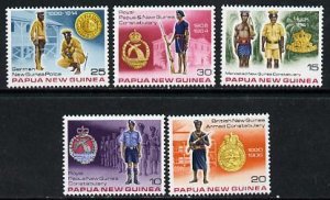PAPUA NEW GUINEA - 1978 - Royal Constabulary - Perf 5v Set - Mint Never Hinged