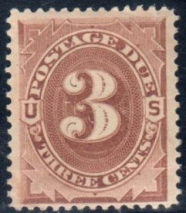 US J3 Postage Dues F-VF Mint Hinged