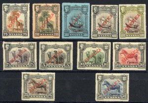 Nyassa Sc# 94-105 MH (a) 1921 London Overprints