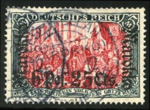 German Colonies, German Offices in Morocco #57 (Mi. 58) Cat€420, 1911 6p25c...