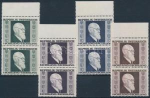 Austria stamp Karl Renner margin set in pairs MNH 1946 Mi 772-775 A WS220892