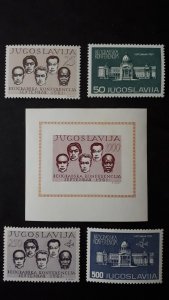 YUGOSLAVIA 1961 - Conference of non-aligned countries ** MNH Bl + 2 x set