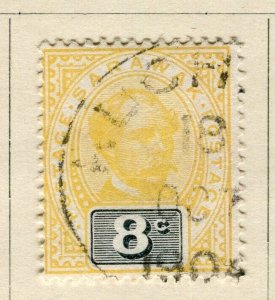 SARAWAK; 1899 classic C. Brooke issue fine used 8c. value