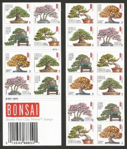 USA BOOKLET SC# 4622b BONSAI FOREVER MNH SELF ADHESIVE - PL# P11111