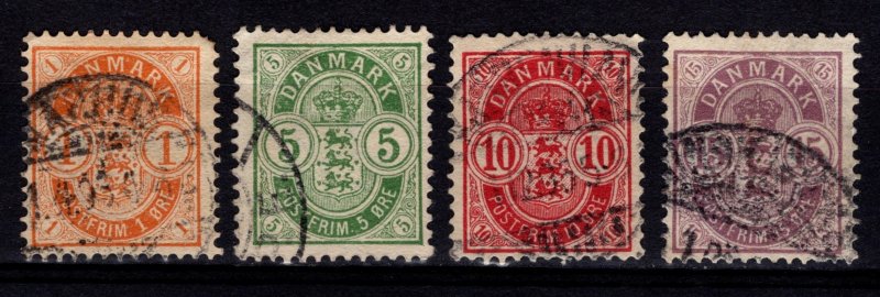 Denmark 1895-1902 Christian IX Definitives Part Set [Used]