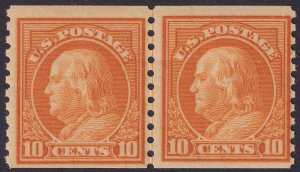 #497 Mint NH, F-VF, Pair (CV $85) (CV $35 - ID47701) - Joseph Luft