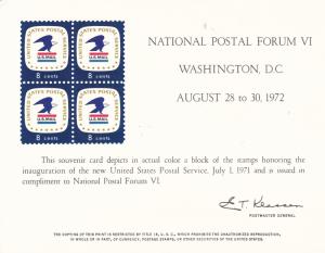 United States Post Office Souvenir Cards International Stamp Shows (10) 1970s'