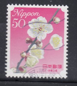 Japan 2008 Sc#3080 Pink Plum Blossom - Wakayama Prefecture used