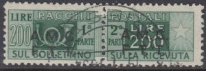 Italy Trieste A (AMG-FTT) - Pacchi Sassone n.10 used cv 1650$