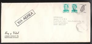 Uruguay to West Germany 1981 Airmail cover 