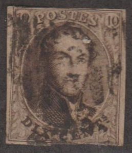 Belgium Scott #10 Stamp - Used Single