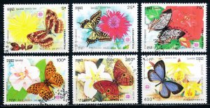 Cambodia #1175-1180 Short Set of 6 Butterflies CTO