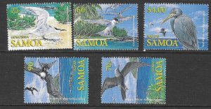 SAMOA SG1139/43 2004 SEABIRDS MNH