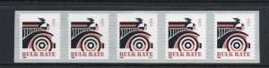Scott # 2906 unused MNH Plate # S111  coil  Strip of 5
