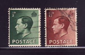 Great Britain 230, 232 U King Edward VIII (C)