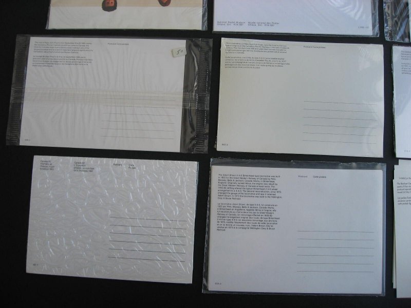 Canada Post 9 different thematic postcard sets most still sealed! 