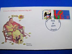 U.S. FIRST DAY COVER SETS - LOT of 4 -1977 - LOVE     (FDC-2x)