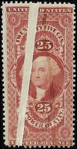 R48c Used... SCV $1.00... Preprinting Paper Fold