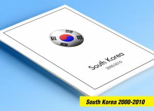 COLOR PRINTED SOUTH KOREA 2000-2010 STAMP ALBUM PAGES (98 illustrated pages)