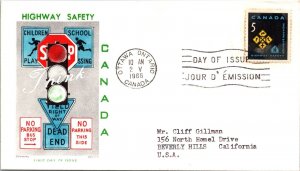 Canada 1966 FDC - Highway Safety - Ottawa, Ontario - J3910