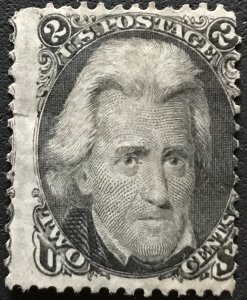 US #73 *Mint No Gum*? Single Fault Andrew Jackson “Black Jack” L44