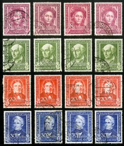Germany Stamps # B310-13 Used VF Lot Of 4 Scott Value $582.00