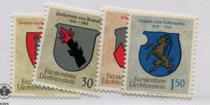 LIECHTENSTEIN  386-89   MNH