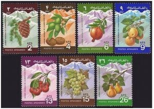Afghanistan 1111-1117, MNH-. Mi 1376-1382. FAO World Food Day 1984. Fruit,Trees.