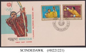 BHUTAN - 1972 SUMMER OLYMPIC GAMES MUNICH - FDC