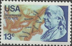# 1690 MINT NEVER HINGED ( MNH ) BENJAMIN FRANKLIN