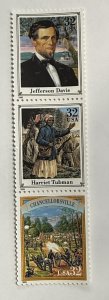 US 1995 32c Civil War vertical strip of 3 #2975 MNH MINT
