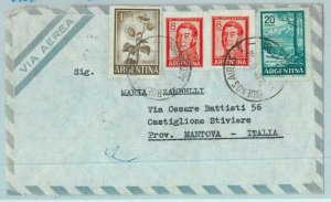 96857  -  ARGENTINA  - POSTAL HISTORY -  Airmail COVER  to ITALY  1965  $37