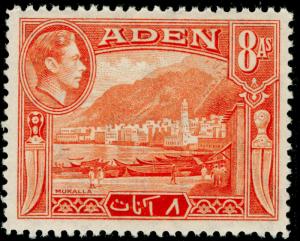 ADEN SG23, 8a red-orange, NH MINT.