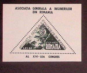 ROMANIA Sc C22-23 LH/NH SOUVENIR SHEETS OF 1945 - AVIATION
