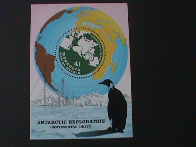 ​MONGOLIA-1980-SC#1145  ANTARCTIC ANIMALS AND EXPLORATION-MNH S/S-VERY FINE