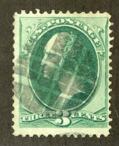 UNITED STATES 147 USED FANCY CANCEL BIN $3.00 POLITICIAN