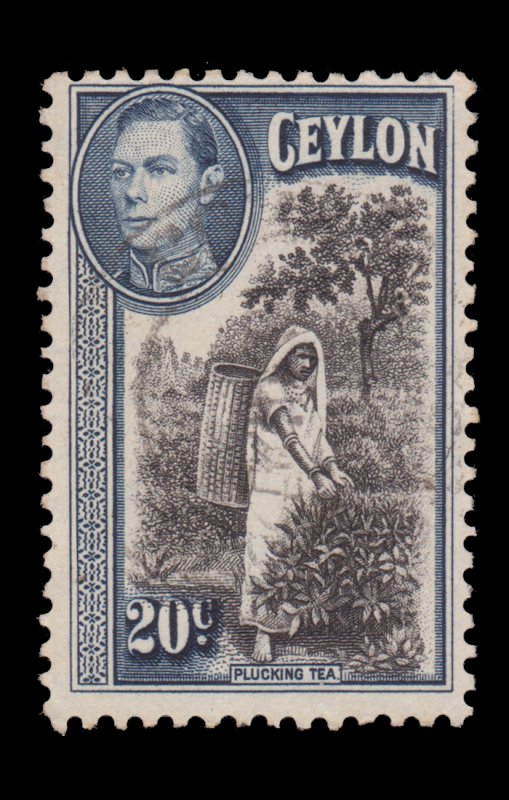 CEYLON STAMP 1938 - 52 SCOTT # 283. USED.